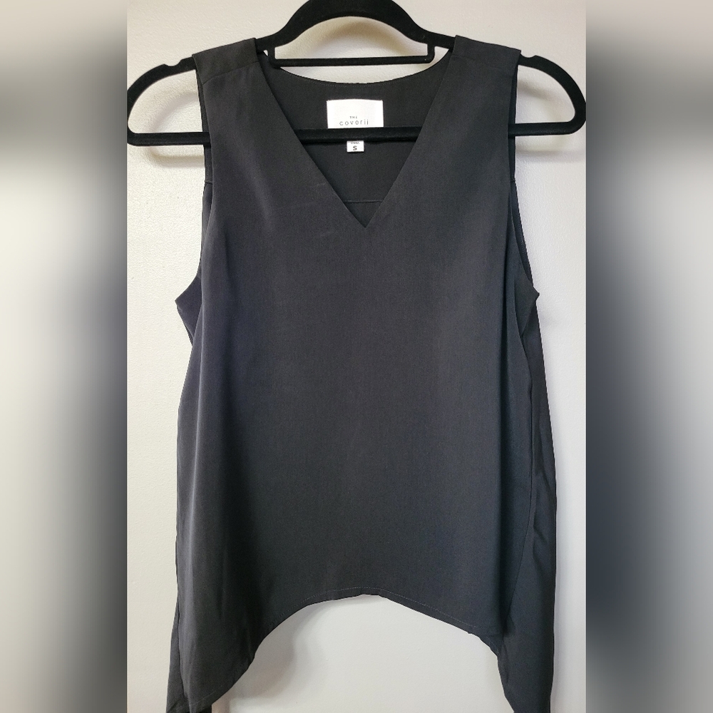 Coverii Black Sleeveless Top
